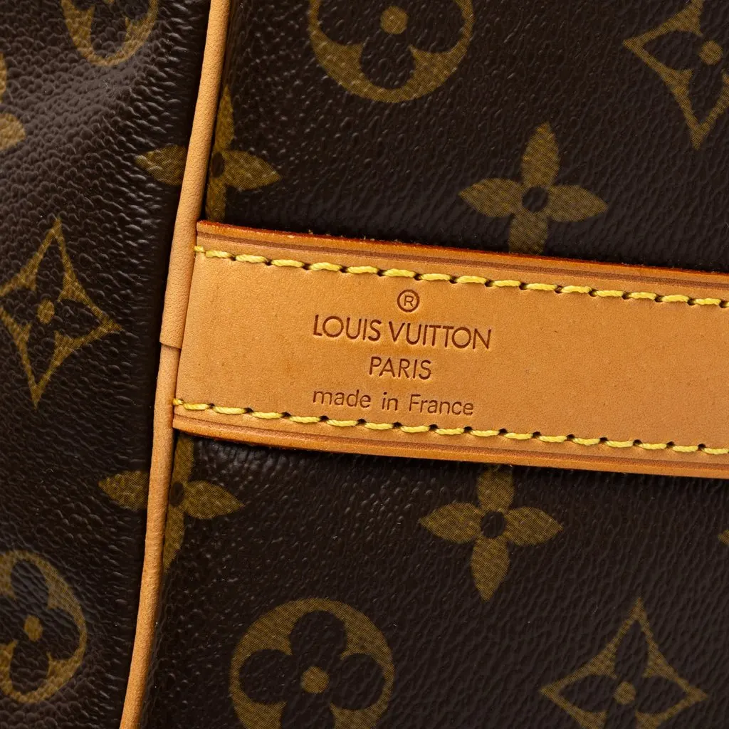 Louis Vuitton Monogram Keepall Bandouliere 50 Brown Canvas Good - Box View