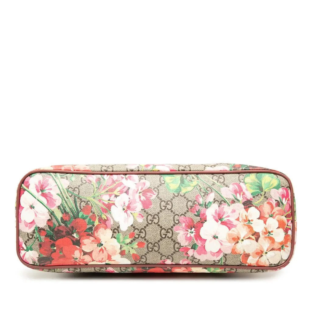 Gucci GG Supreme Blooms Zippered Tote Beige Very good - Inside View