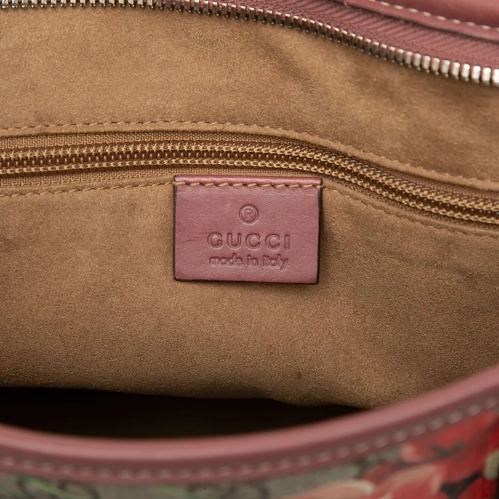 Gucci GG Supreme Blooms Zippered Tote Beige Very good - Box View