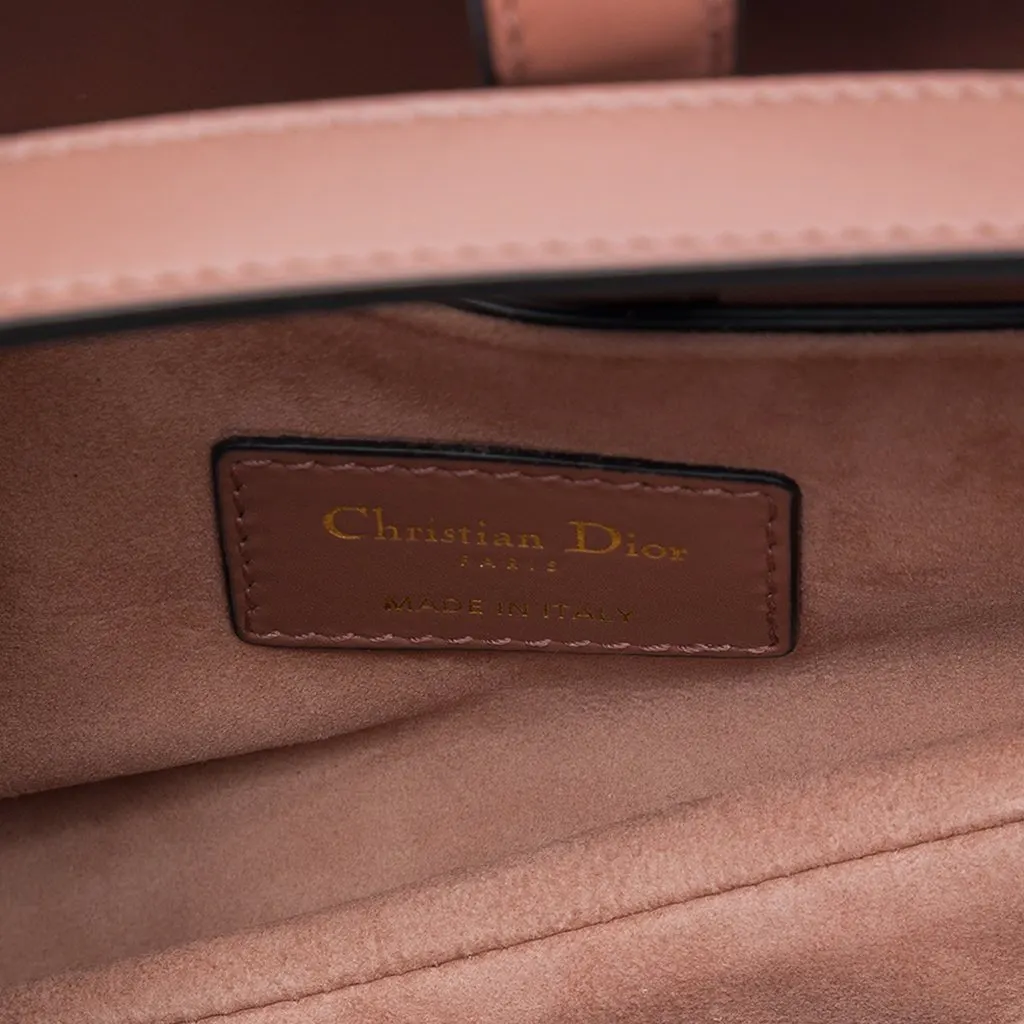 Dior Mini Smooth Calfskin Saddle Bag Brown Leather Very good - Model View