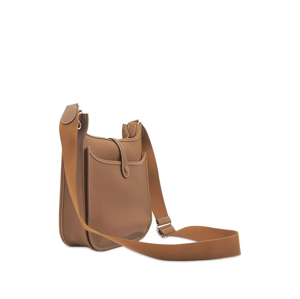 Hermès Clemence Evelyne III 29 Brown Leather Very good - Back View