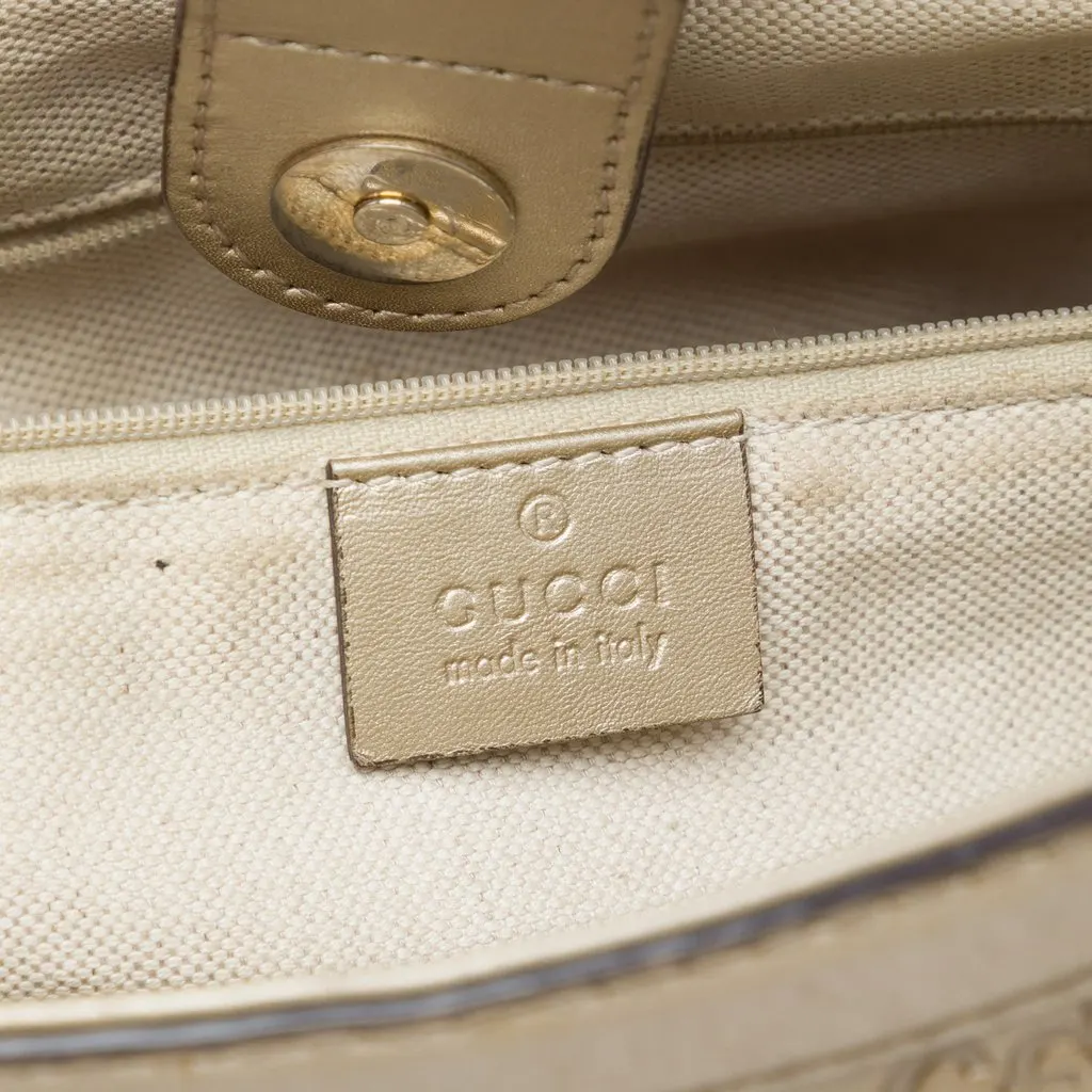 Gucci Medium Guccissima Sukey Tote Gold Leather Very good - Box View