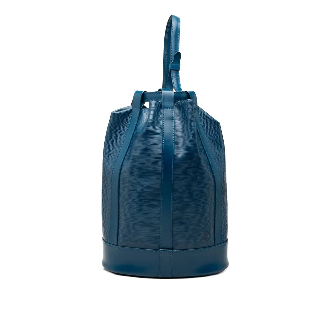 Louis Vuitton Epi Randonnee PM Blue Leather Good - Front View