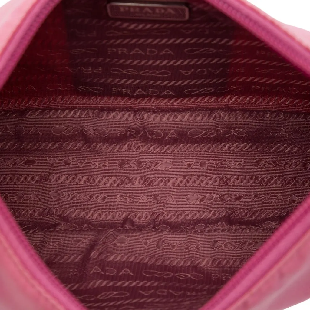 Prada Mini Tessuto Re Edition 2000 Shoulder Bag Pink Polyamide Very good - Model View