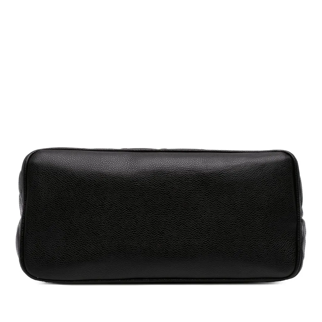 Chanel Caviar Medallion Tote Black Leather Very good - Inside View