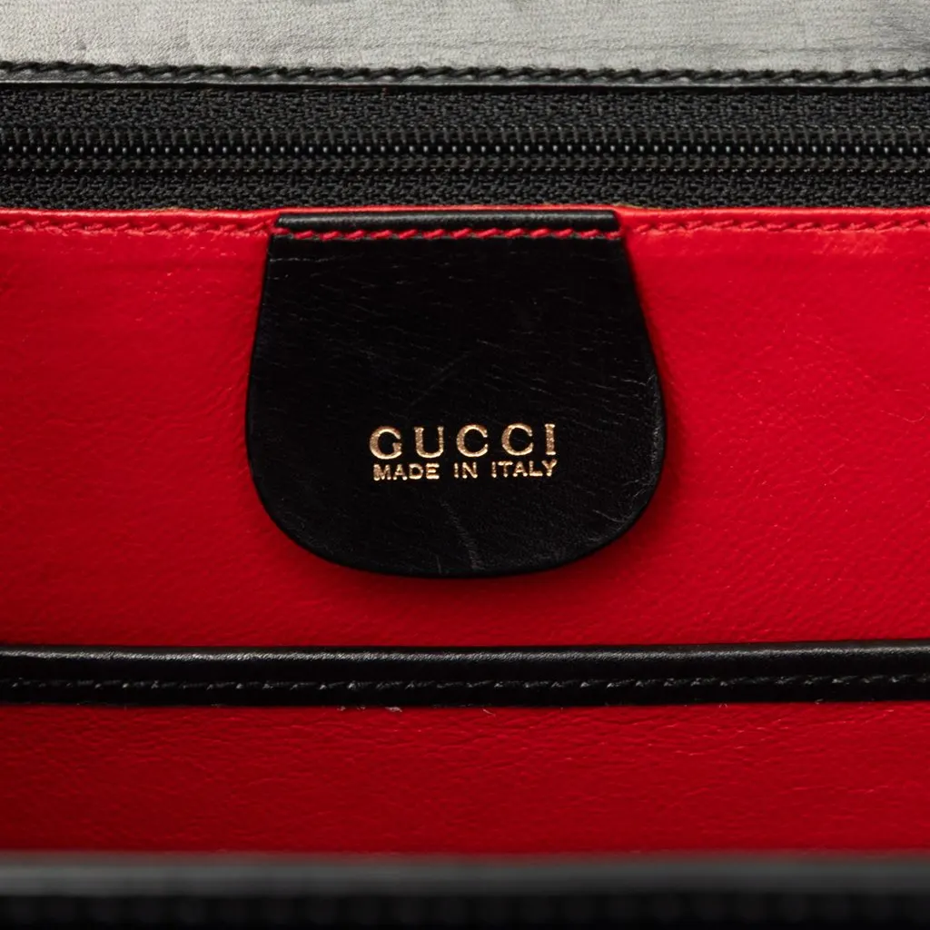 Gucci Calfskin Bamboo Night Black Leather Good - Box View
