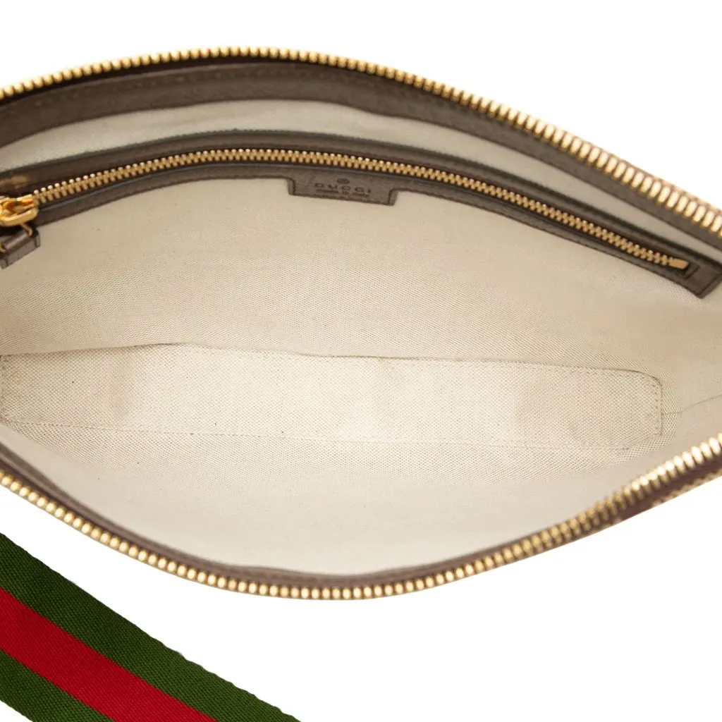Gucci Jumbo GG Canvas Web Crossbody Beige Canvas Very good - Model View