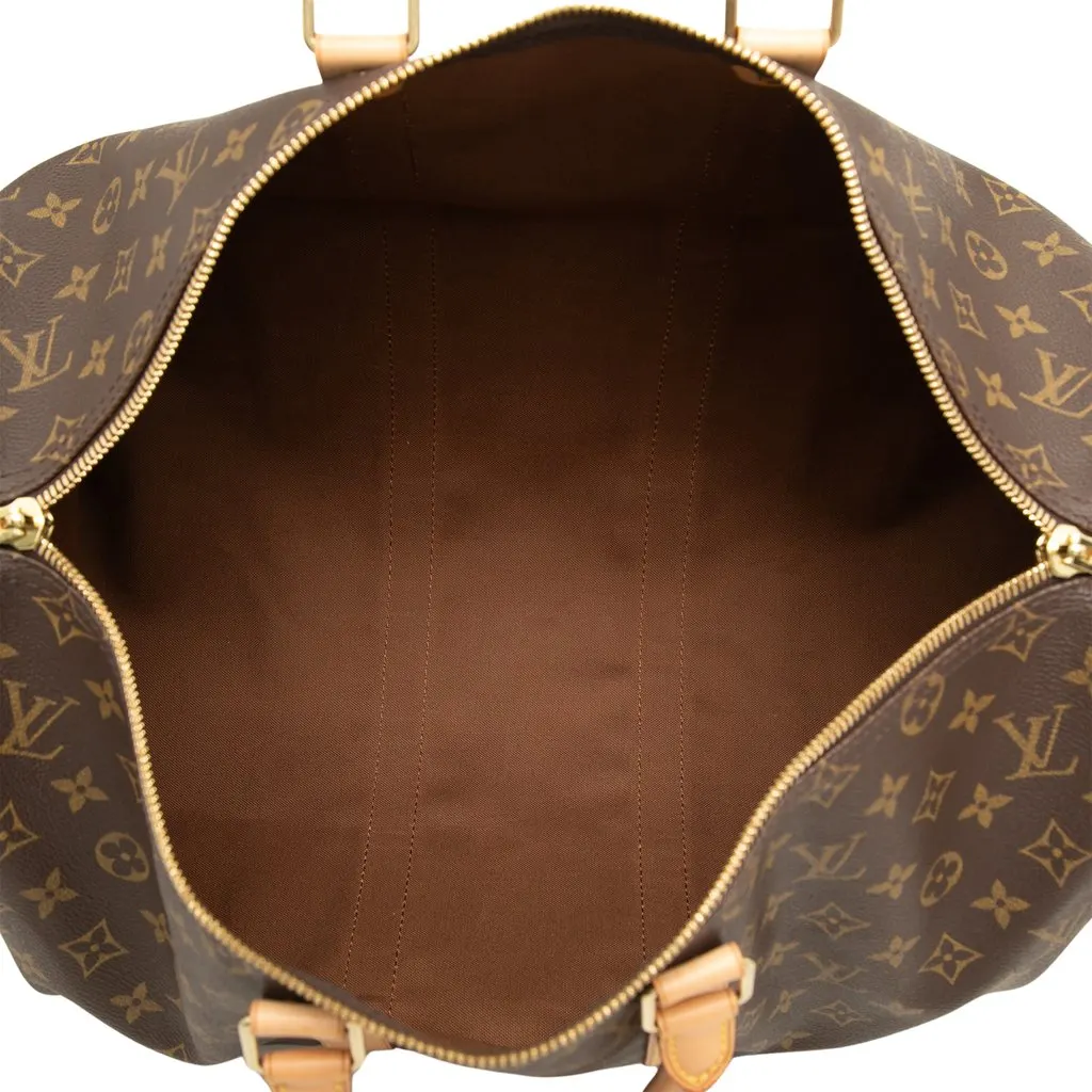 Louis Vuitton Monogram Keepall 45 Brown Canvas Very good - Model View