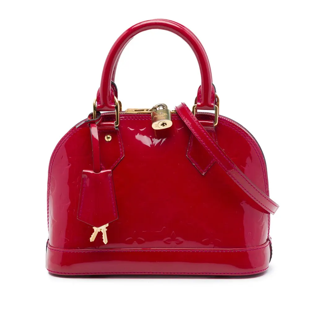Louis Vuitton Monogram Vernis Alma BB Pink Leather Very good - Front View