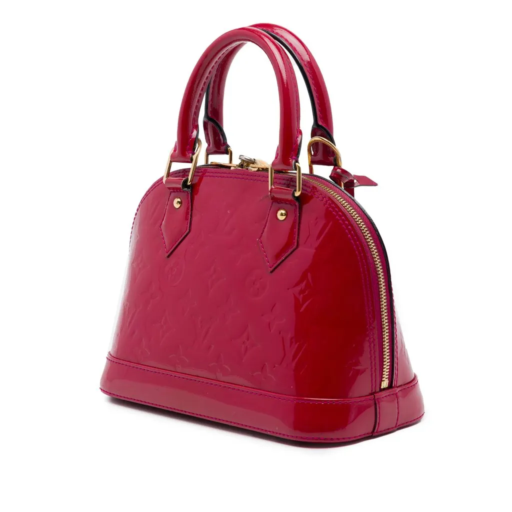 Louis Vuitton Monogram Vernis Alma BB Pink Leather Very good - Back View