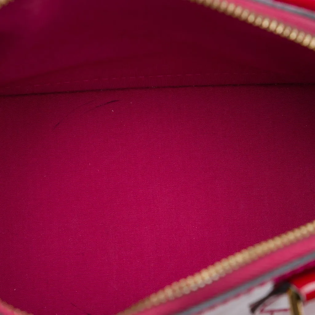 Louis Vuitton Monogram Vernis Alma BB Pink Leather Very good - Model View