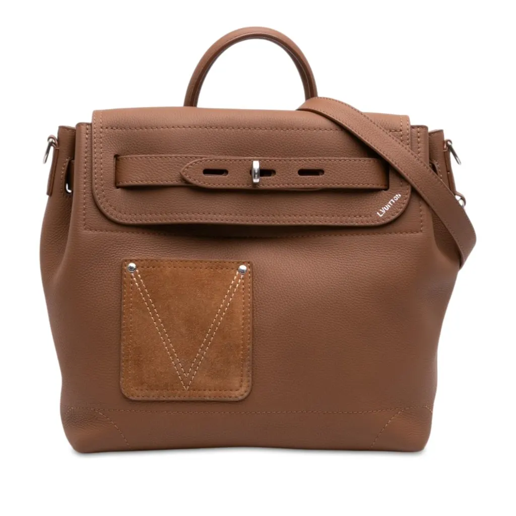 Louis Vuitton LV Touch Calfskin Steamer 30 Brown Leather Very good - Front View