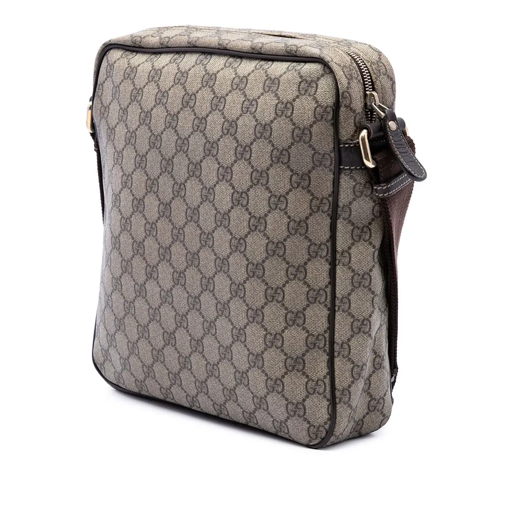 Gucci GG Supreme Crossbody Beige Canvas Very good - Back View