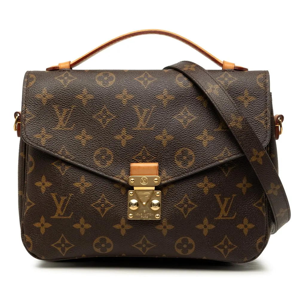 Louis Vuitton Monogram Pochette Metis Brown Very good - Front View