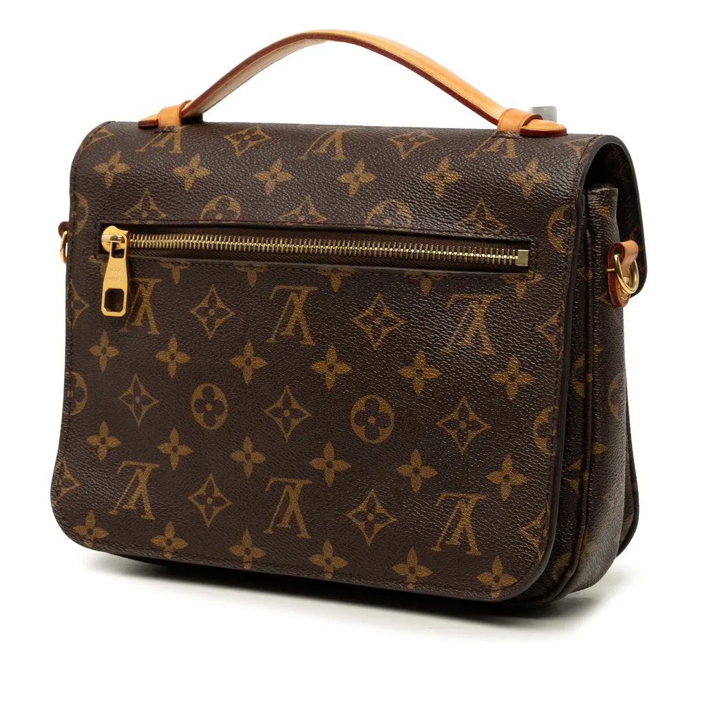 Louis Vuitton Monogram Pochette Metis Brown Very good - Back View