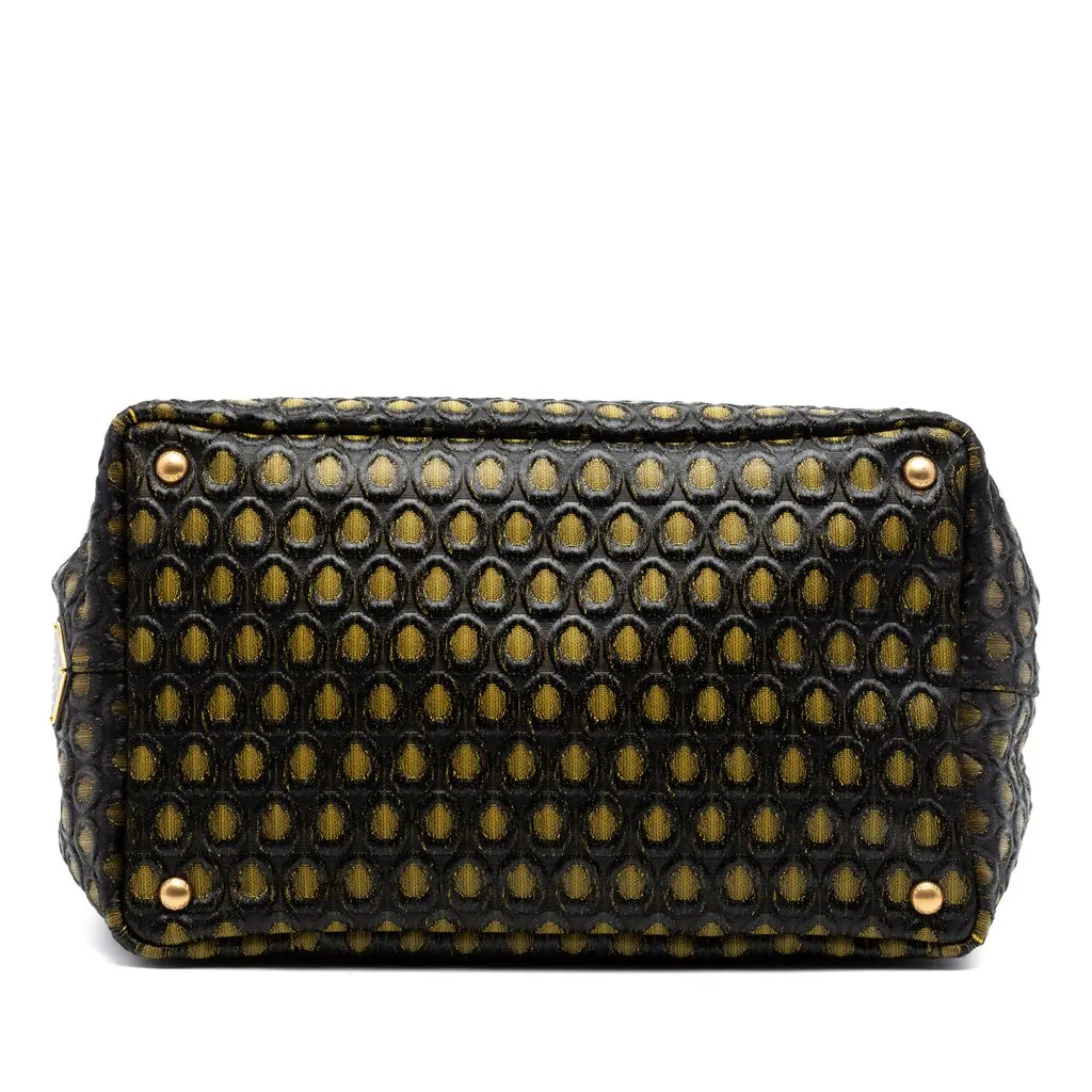 Prada Tessuto Broccato Canapa Tote Gold Polyamide Very good - Inside View