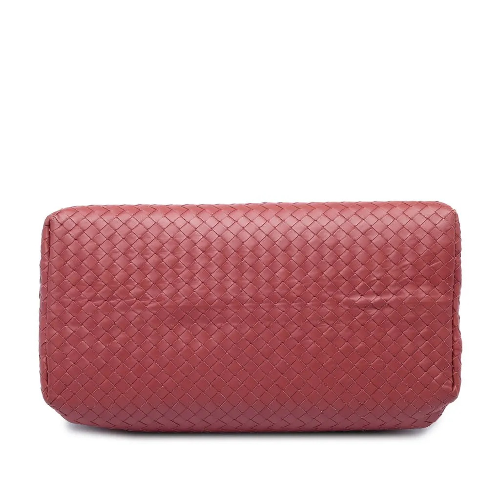 Bottega Veneta Medium Nappa Intrecciato Roma Tote Red Leather Very good - Inside View