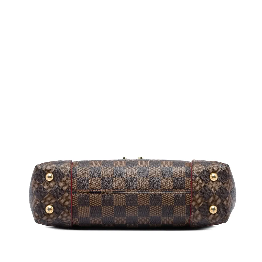Louis Vuitton Damier Ebene Caissa Clutch Brown Canvas Good - Inside View
