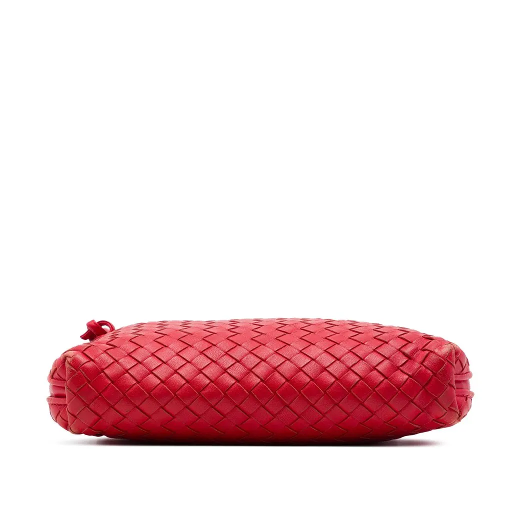 Bottega Veneta Nappa Intrecciato Nodini Crossbody Red Leather Very good - Inside View