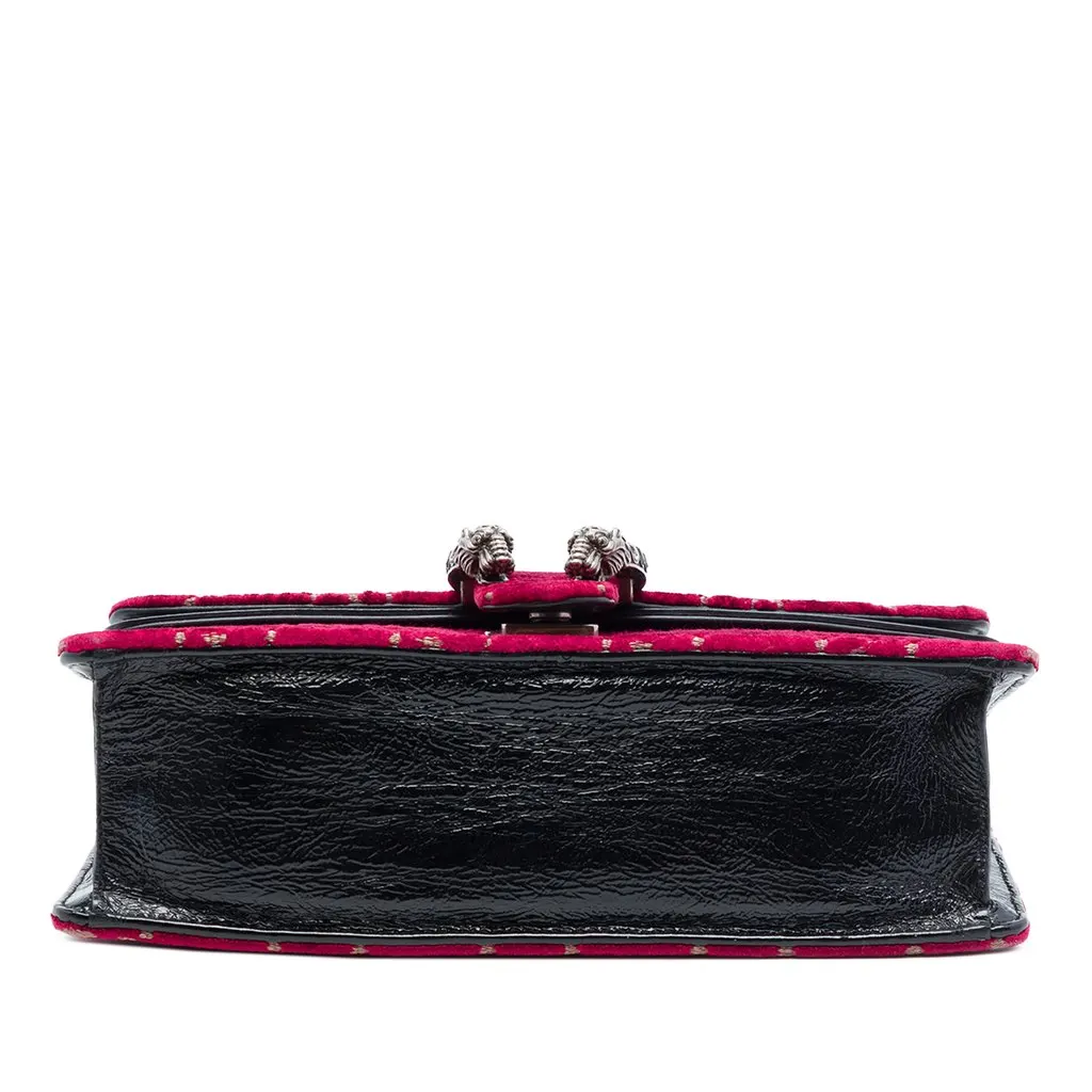 Gucci Medium GG Velvet Dionysus Crossbody Red Very good - Inside View