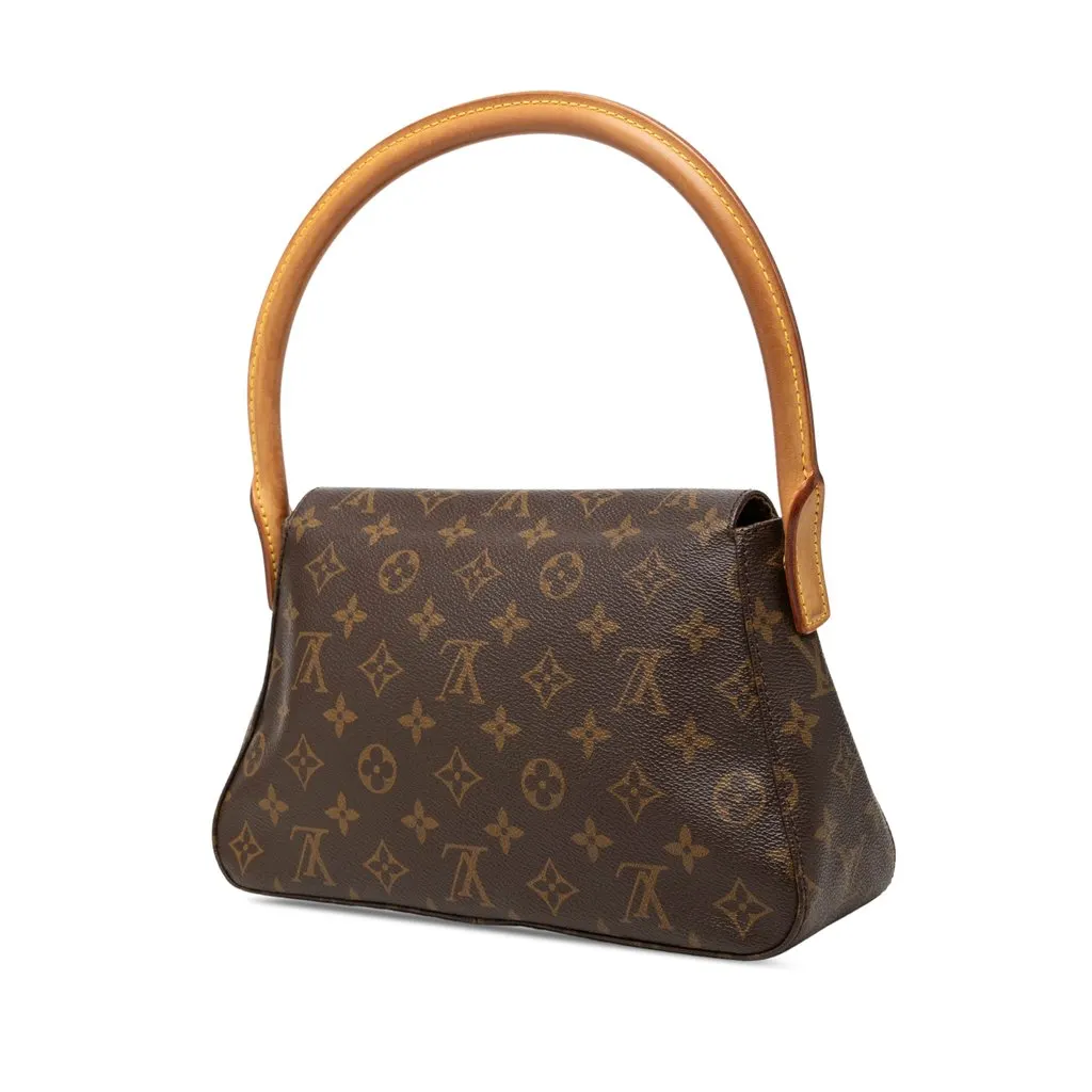 Louis Vuitton Monogram Mini Looping Brown Canvas Very good - Back View