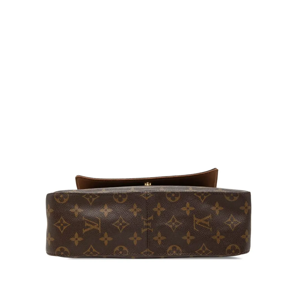 Louis Vuitton Monogram Mini Looping Brown Canvas Very good - Inside View