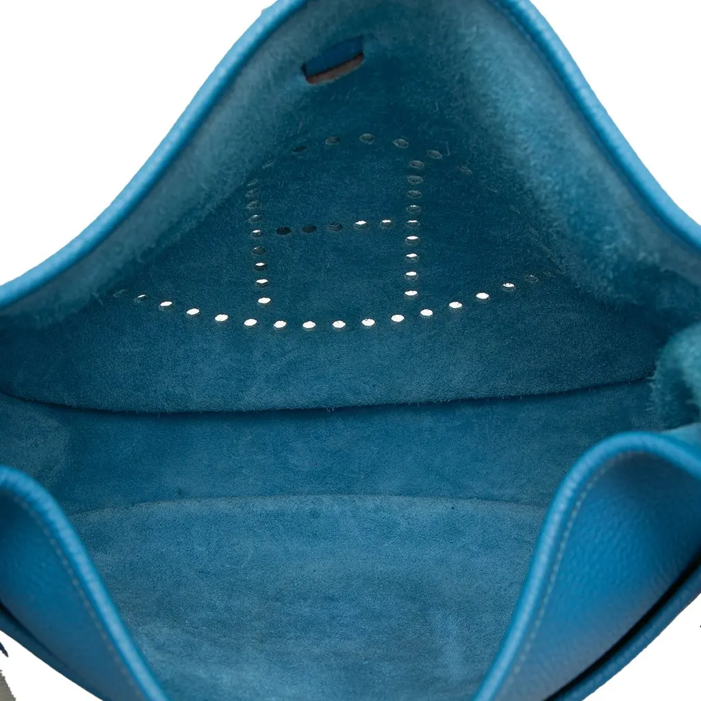 Hermès Clemence Evelyn III GM Blue Leather Very good - Model View