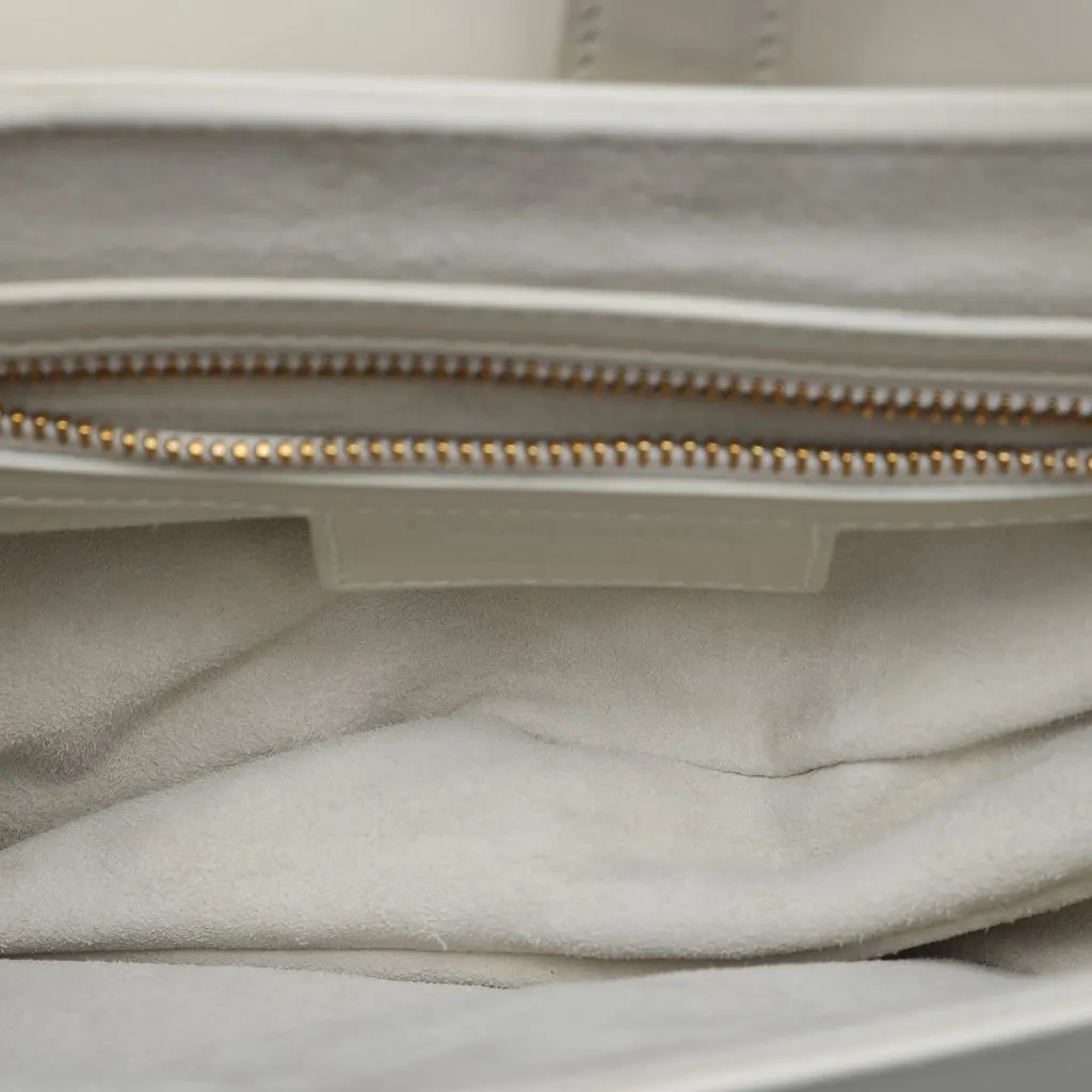 Dior Ultra Matte Calfskin Saddle Bag White Leather Very good - Model View