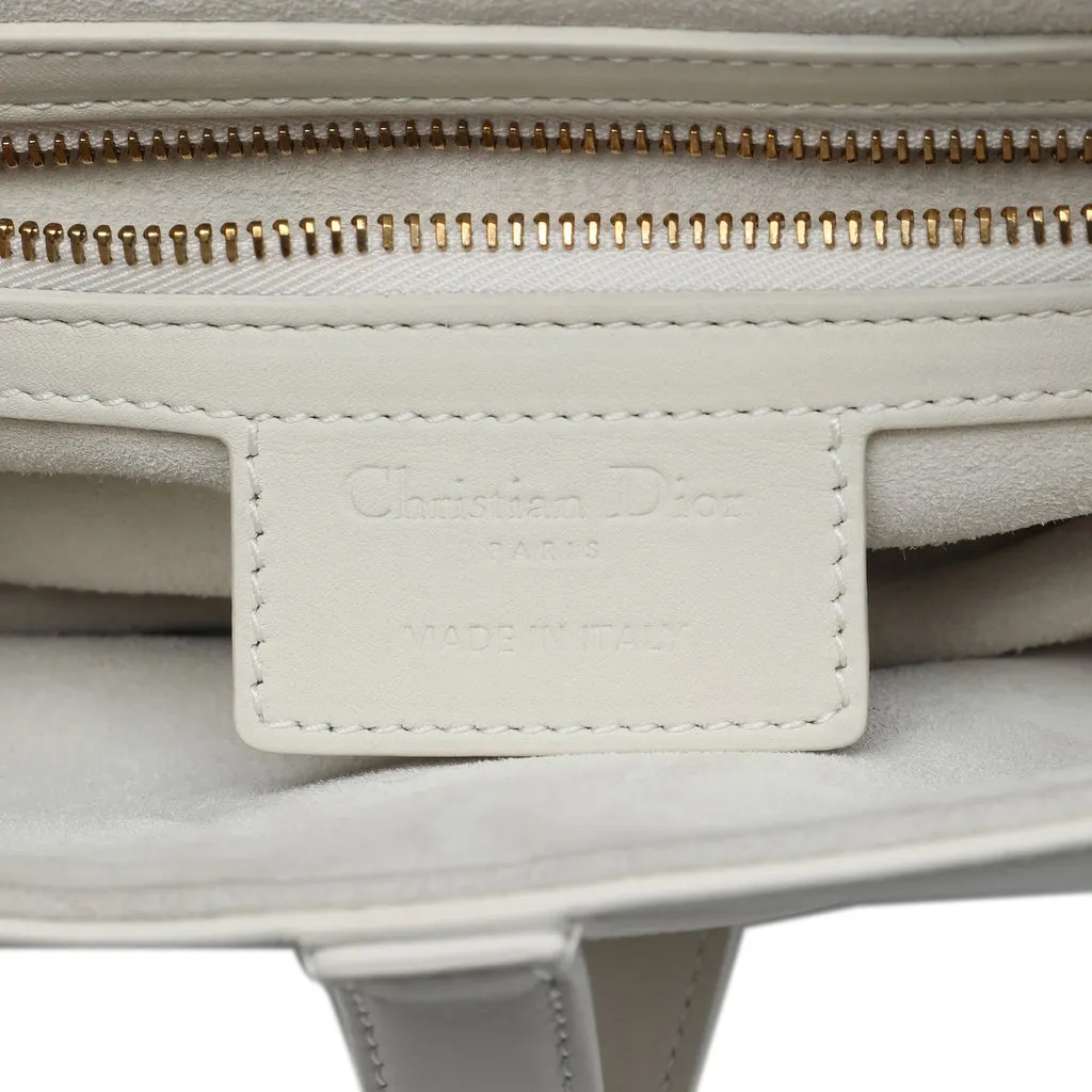 Dior Ultra Matte Calfskin Saddle Bag White Leather Very good - Box View