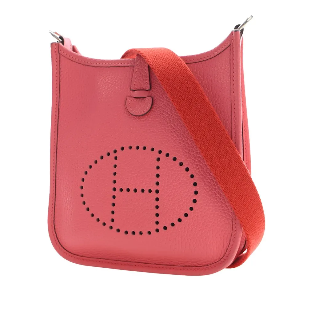 Hermès Clemence Evelyne TPM 16 Pink Leather Very good - Model View