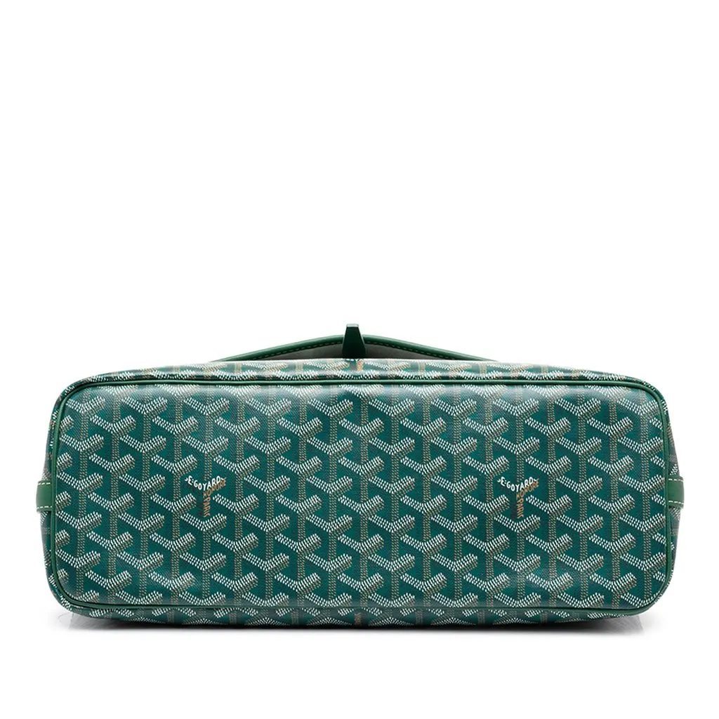 Goyard Goyardine Capetien MM Messenger Green Canvas Very good - Inside View