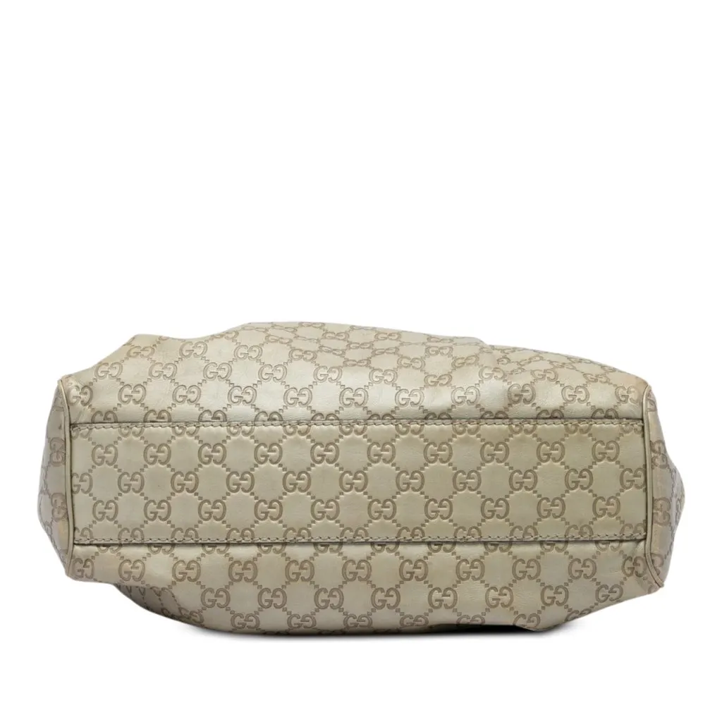 Gucci Medium Guccissima Sukey Tote Gold Leather Good - Inside View