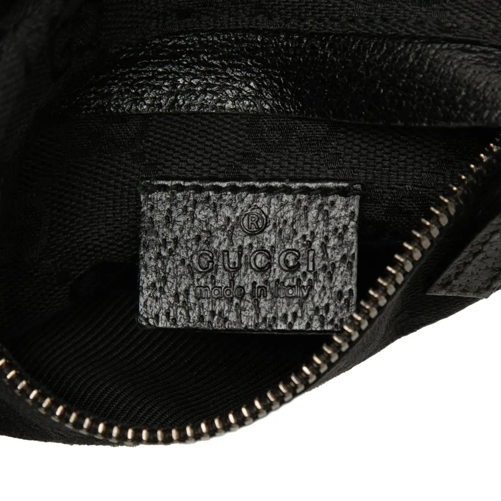 Gucci GG Canvas Double Pocket Belt Bag Black Very good - Box View