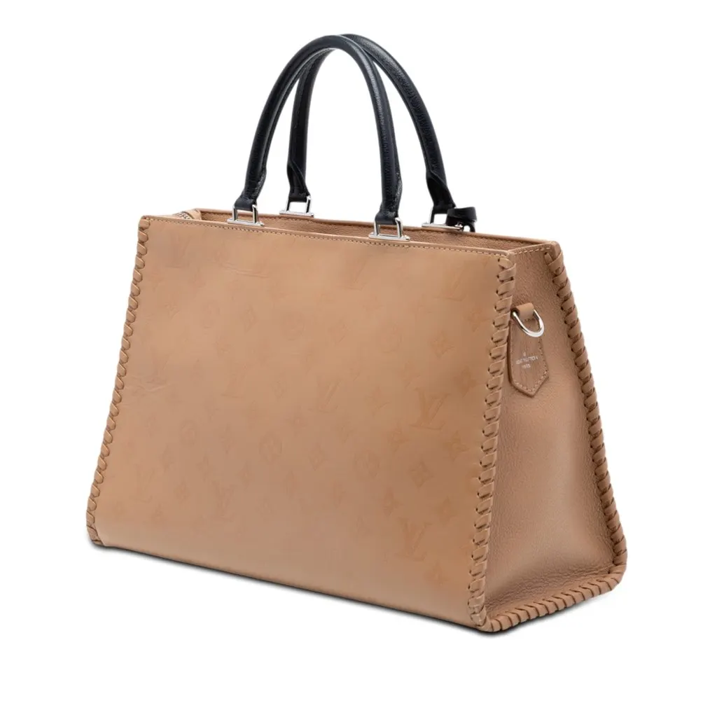 Louis Vuitton Monogram Very Leather Very Zipped Beige Leather Very good - Back View