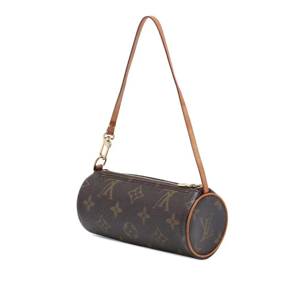 Louis Vuitton Monogram Papillon Pochette Brown Canvas Very good - Back View