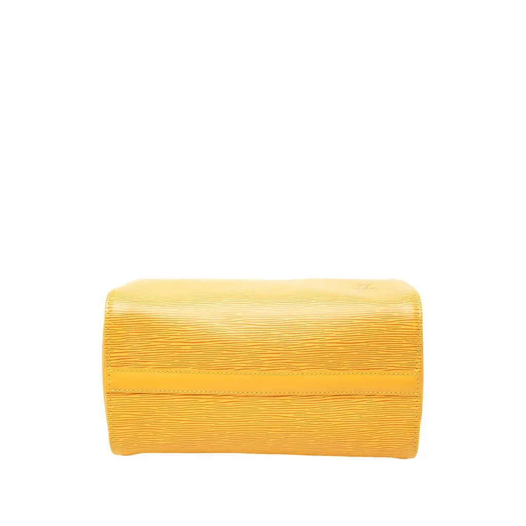 Louis Vuitton Epi Speedy 25 Yellow Leather Good - Inside View