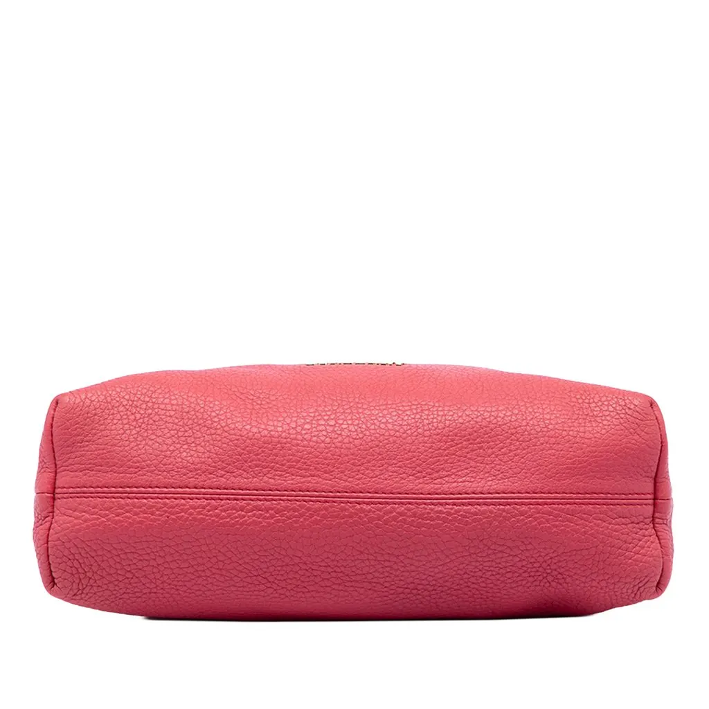 Burberry Grained Calfskin Leah Crossbody Pink Leather Good - Inside View