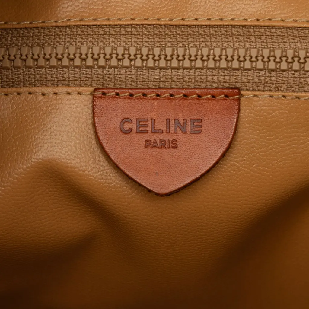 Celine Macadam Coated Canvas Crossbody Brown Very good - Box View