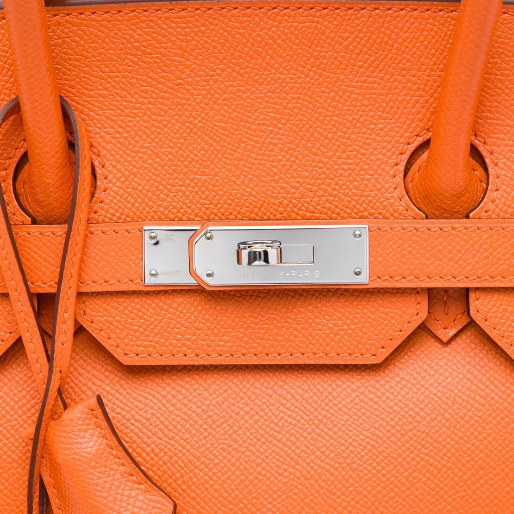 Hermès Epsom Birkin Retourne 35 Orange Leather Very good - Box View