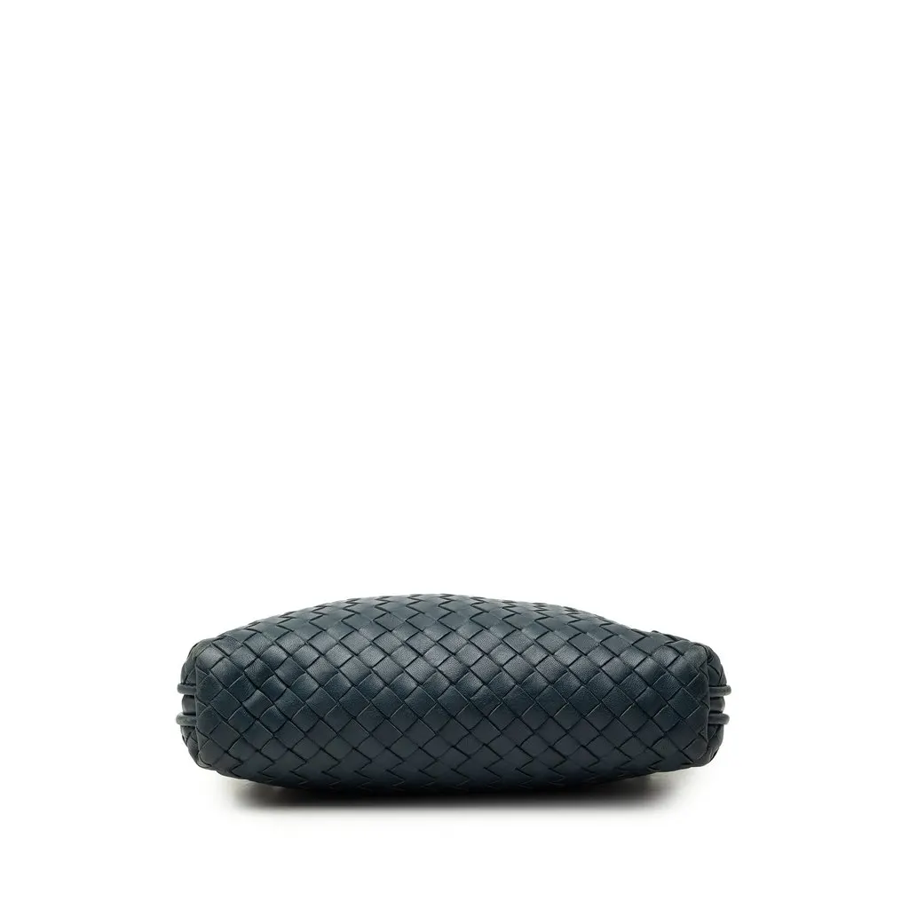 Bottega Veneta Nappa Intrecciato Nodini Crossbody Blue Leather Very good - Inside View