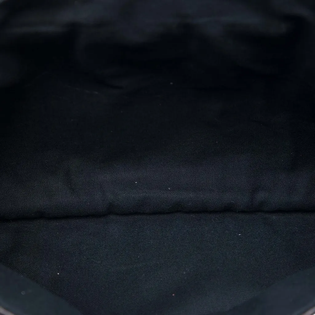 Balenciaga Lambskin Motocross Giant 12 Envelope Clutch Black Leather Very good - Model View