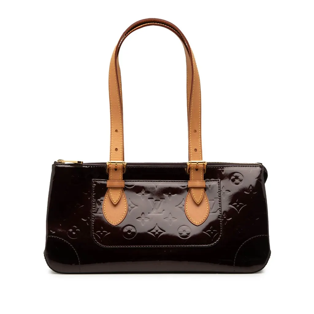 Louis Vuitton Monogram Vernis Rosewood Avenue Purple Leather Good - Front View