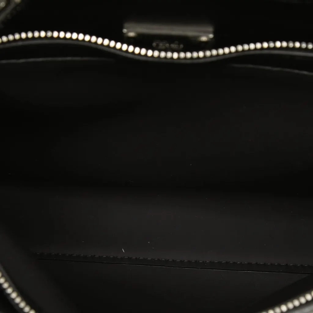 Fendi Mini Leather Peekaboo Iconic Essential Satchel Black Leather Very good - Model View