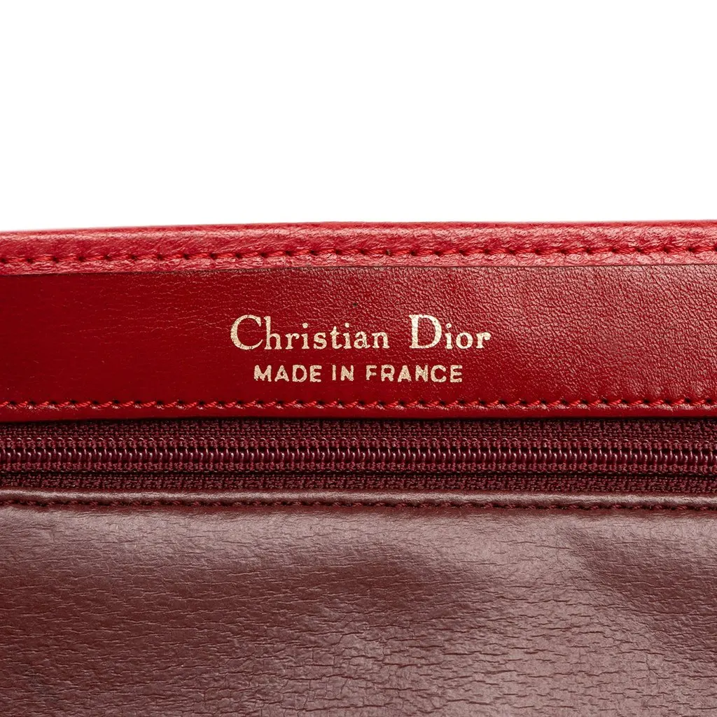 Dior Leather Shoulder Bag Red Leather Good - Box View