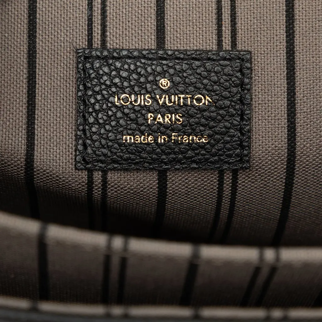 Louis Vuitton Monogram Empreinte Pochette Metis Black Leather Very good - Box View