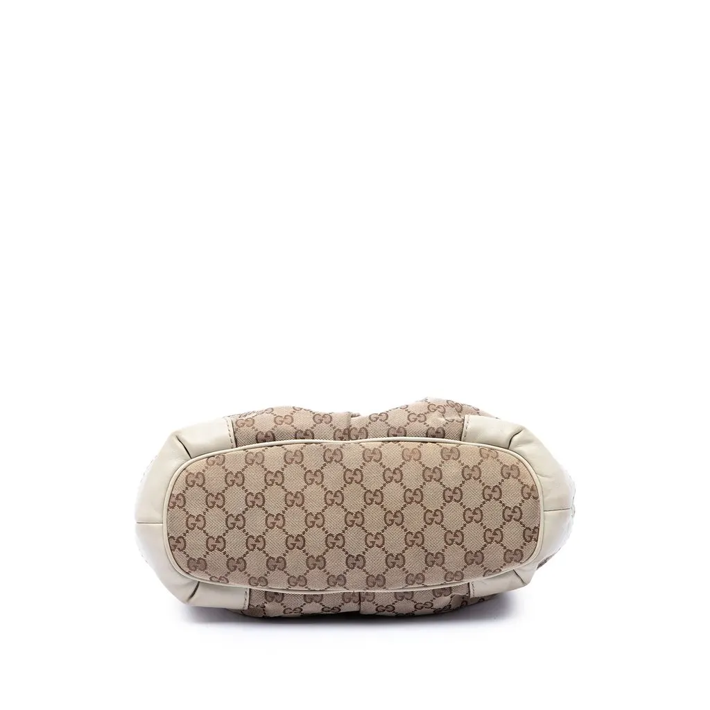 Gucci GG Canvas Sukey Satchel Beige Very good - Inside View