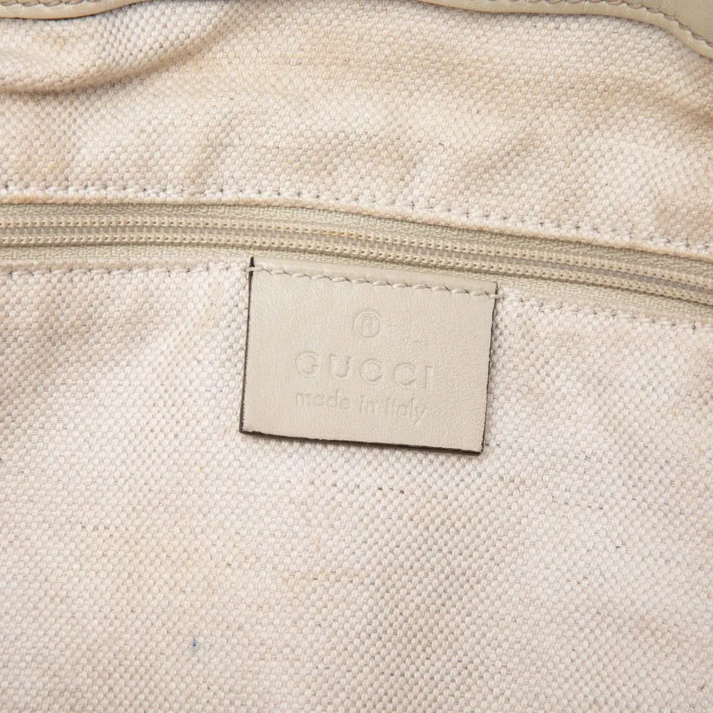 Gucci GG Canvas Sukey Satchel Beige Very good - Box View