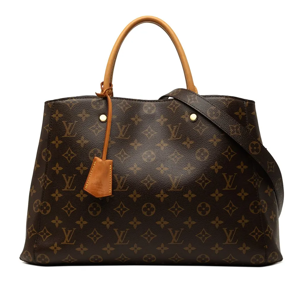 Louis Vuitton Monogram Montaigne GM Brown Very good - Front View