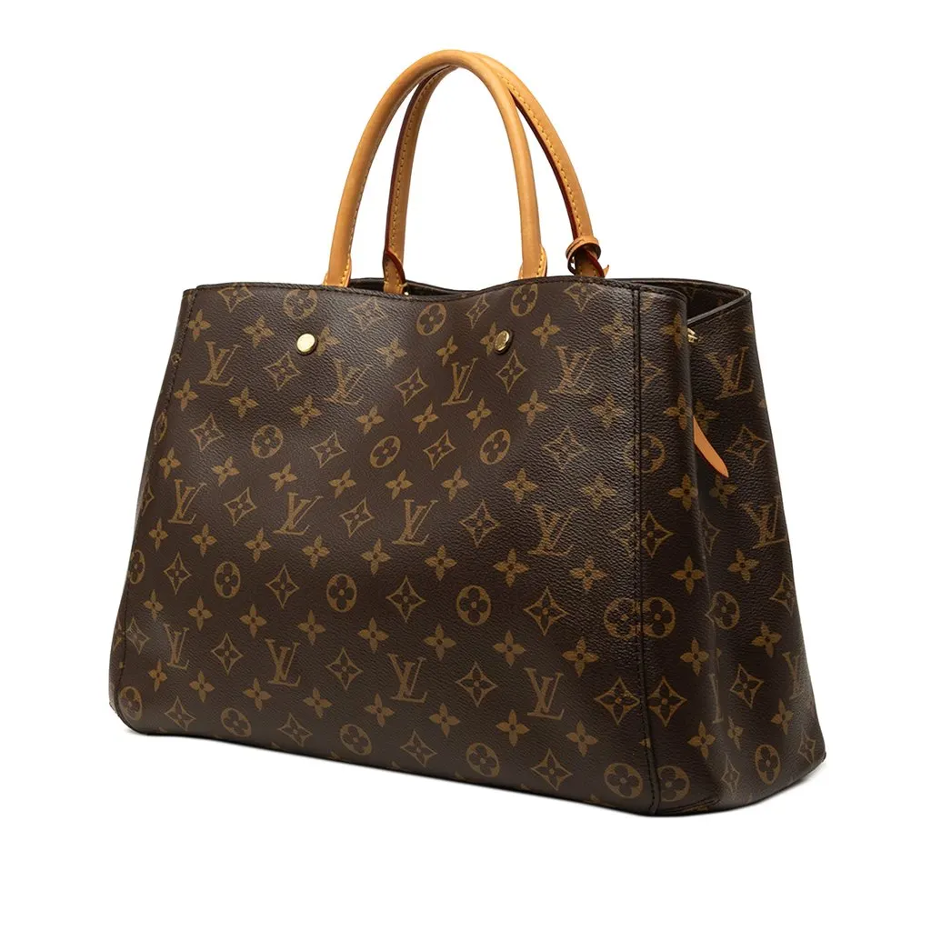 Louis Vuitton Monogram Montaigne GM Brown Very good - Back View