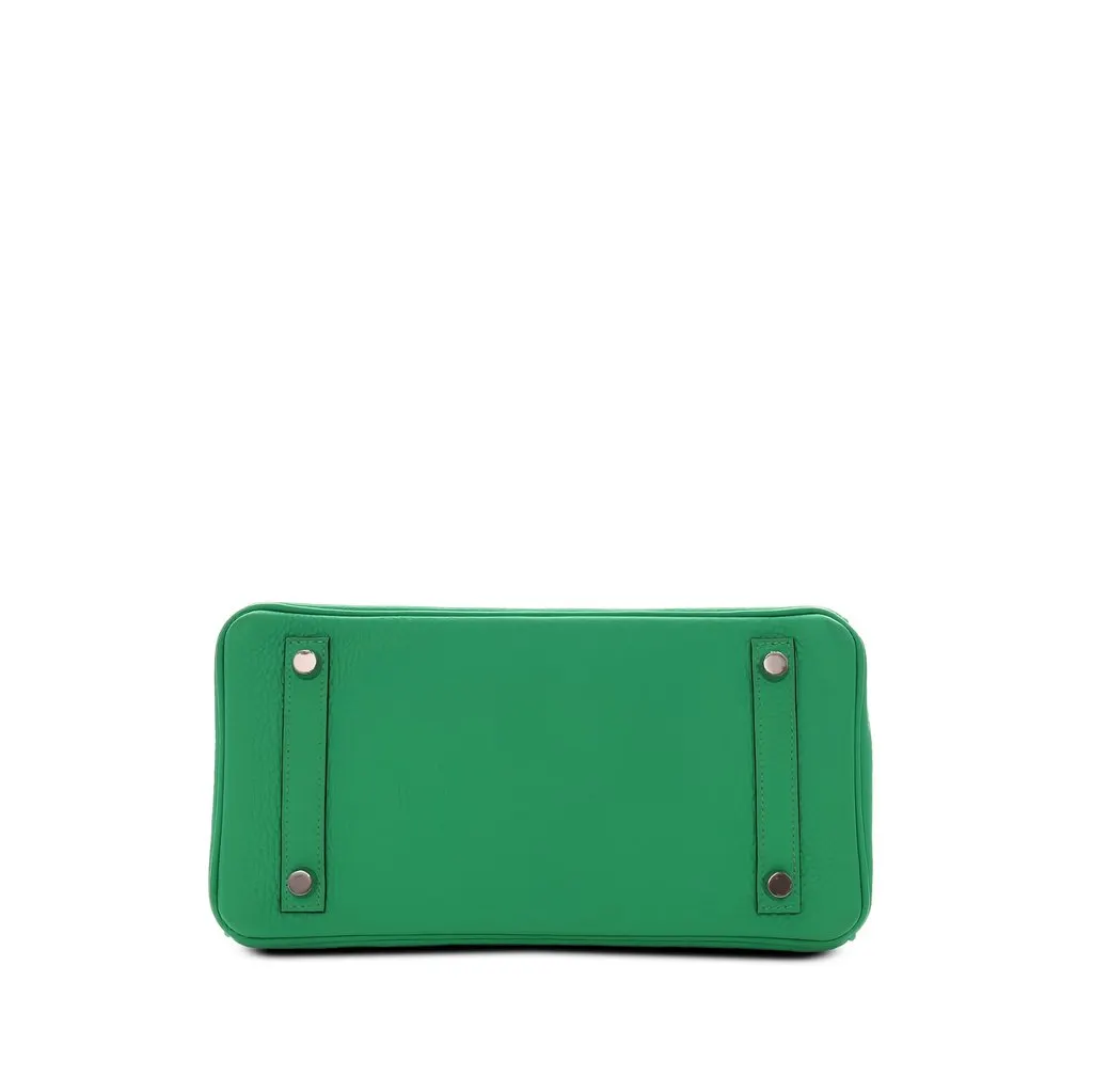 Hermès Togo Birkin Retourne 25 Green Leather Never worn - Inside View